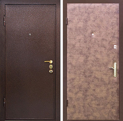 Входная металлическая дверь порошок + винилискожа СП297
